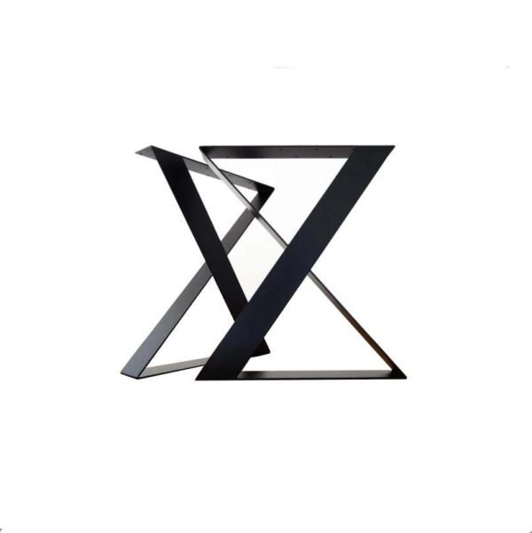 iron plate x shaped table leg