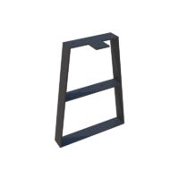 iron trapezoidal bench leg