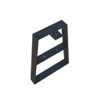 Trapezoidal bench leg