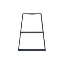 Trapezoidal bench leg