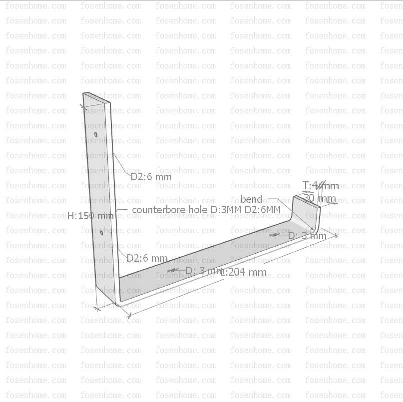 L shelf bracket