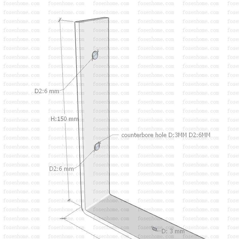 L shelf bracket
