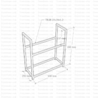 Wide body firewood rack