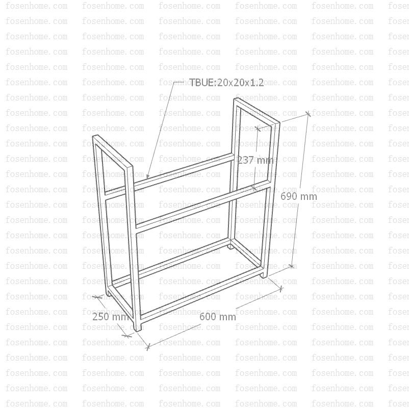 Wide body firewood rack