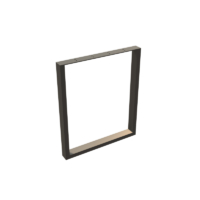 Rectangular table leg for dinner table
