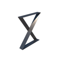 Pata de mesa de acero en X