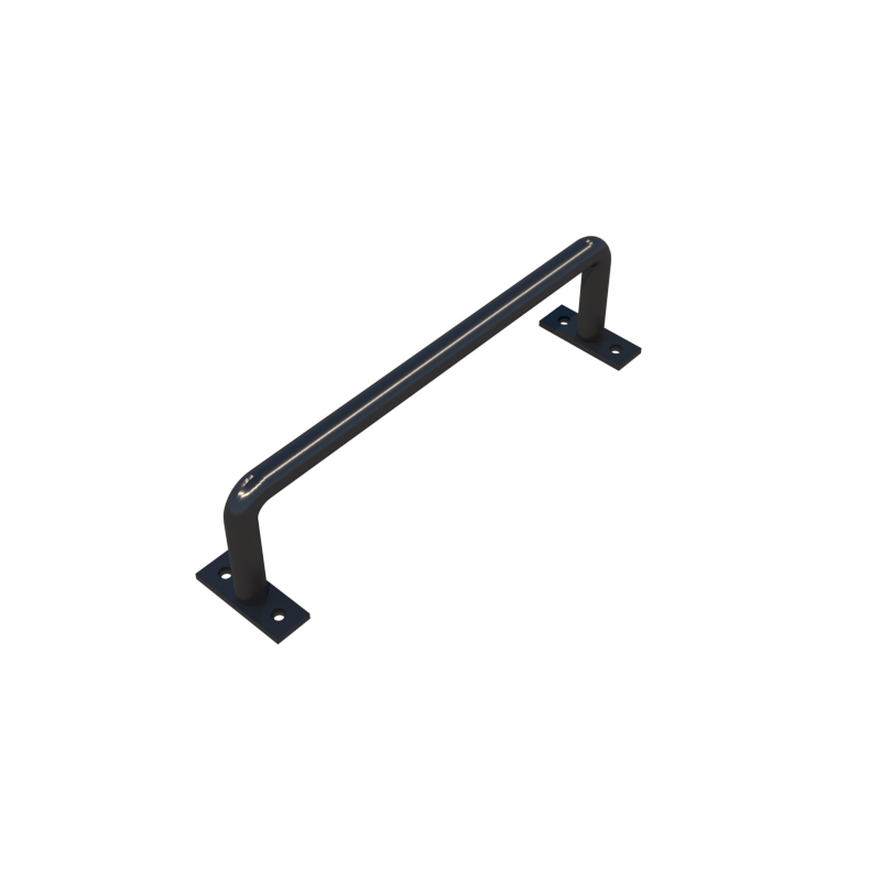 Solid iron bar door handle