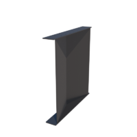 Iron plate V-shaped table leg