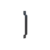 Simple iron plate door handle