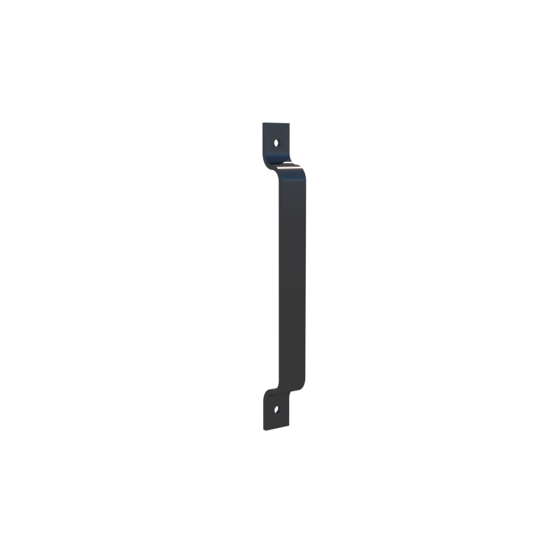 Simple iron plate door handle