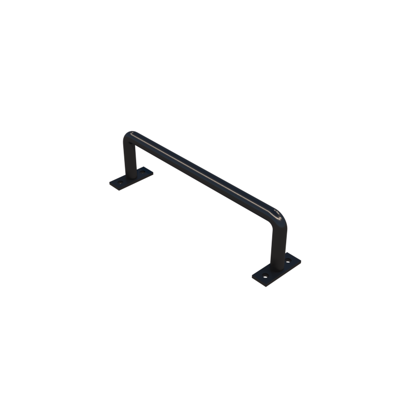 Solid iron bar door handle