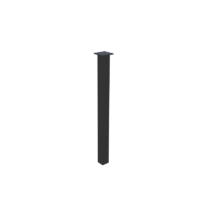 I shaped metal table leg