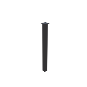I shaped metal table leg