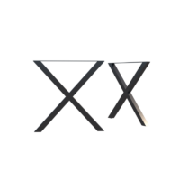 iron x shaped table leg