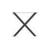 X字型テーブル脚