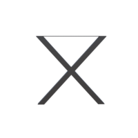 X shaped leg for table
