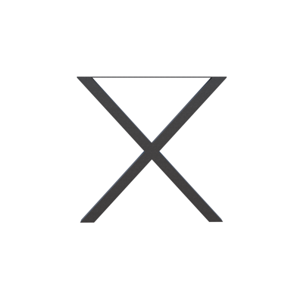 X shaped table leg X字型テーブル脚
