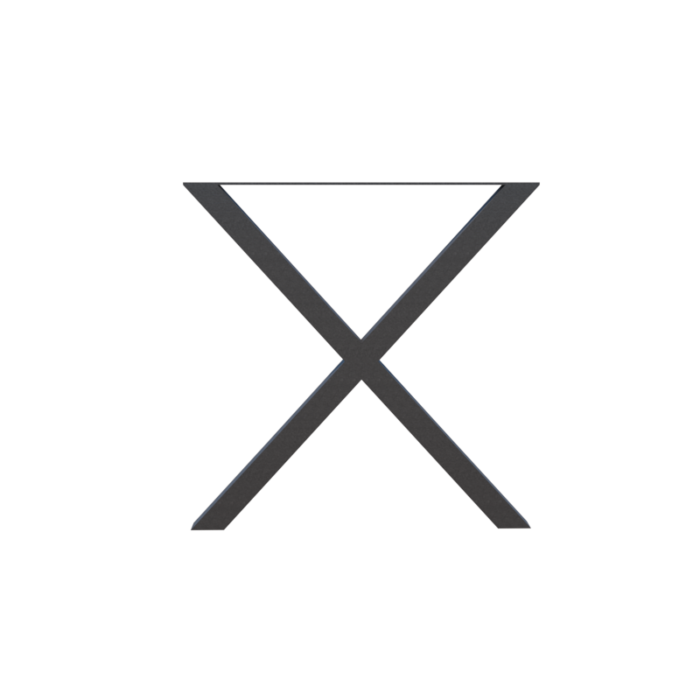 X shaped leg for table
