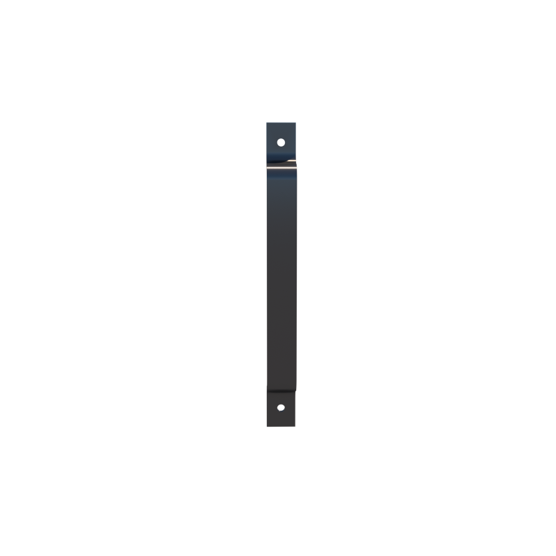 Simple iron plate door handle