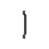 Simple iron plate door handle