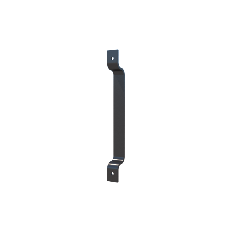 Simple iron plate door handle