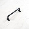 Solid iron bar door handle