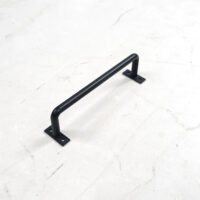 Solid iron bar door handle