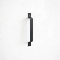 Simple iron plate door handle