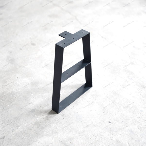 Trapezoidal bench leg